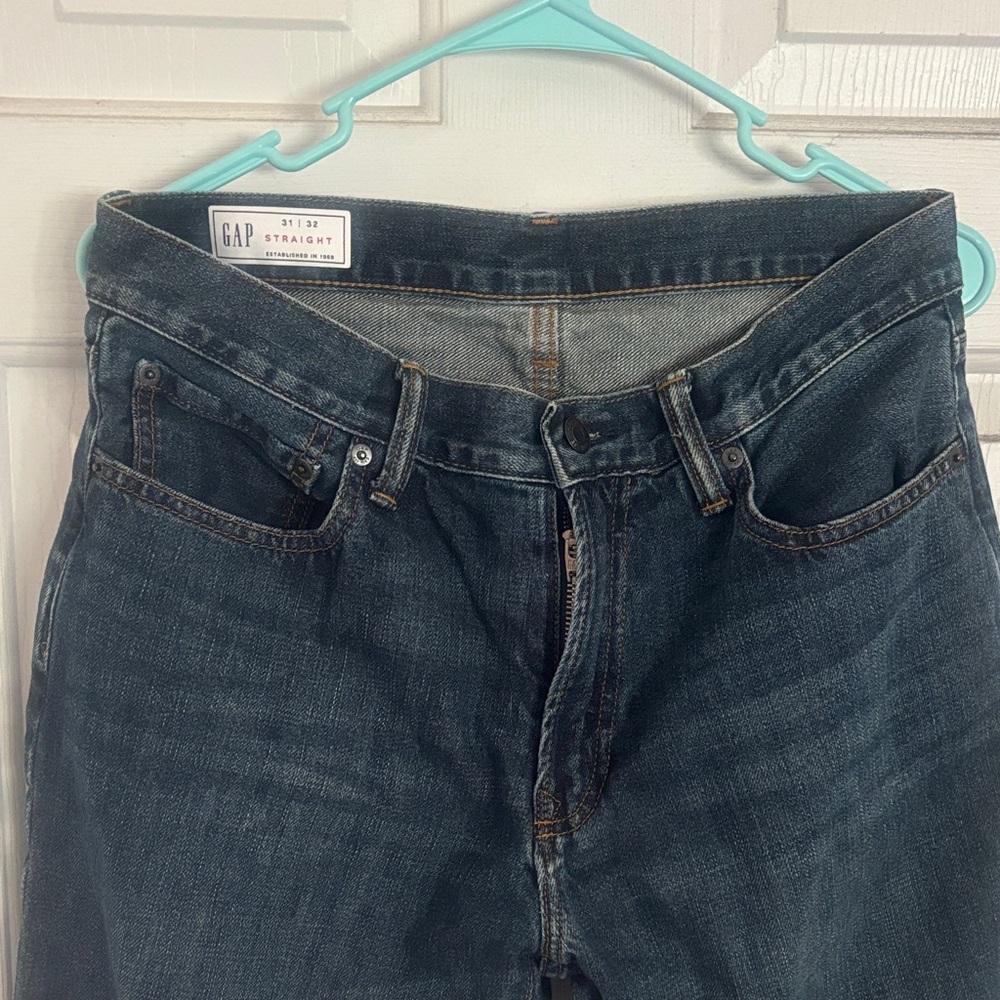 GAP Men's Dark Blue Straight Jeans